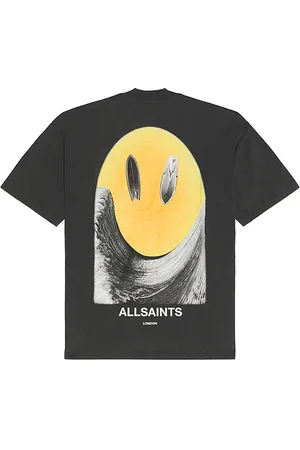 AllSaints Party Wave Crew Neck Tee in Black. - size L (also in M, S, XL/1X)