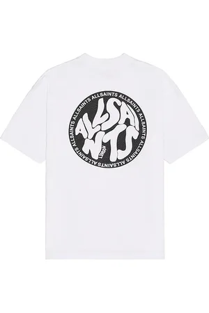 AllSaints Distortion Crew Neck Tee in White. - size L (also in M, S, XL/1X)