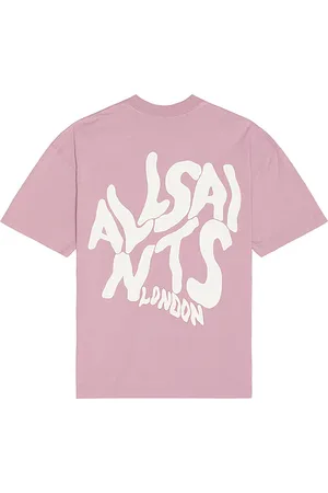AllSaints Orlando Crew Neck Tee in Mauve. - size L (also in M, S, XL/1X)