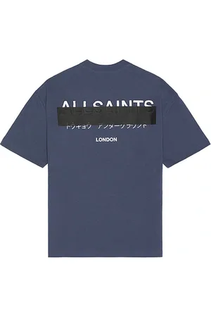 AllSaints Redact Tee in Blue. - size L (also in M, S, XL/1X)