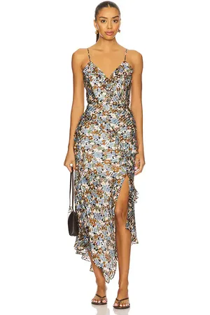 VERONICA BEARD Avenel Dress in Brown,Blue. - size 0 (also in 10, 12, 14, 16, 2, 4, 6, 8)