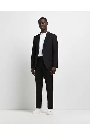 River Island Men Skinny Pants - Mens slim fit twill suit pants