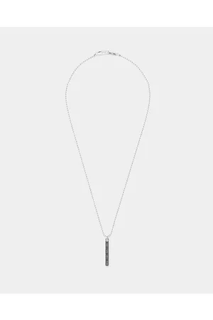 River Island Men Necklaces - Mens Silver colour numeral pendant necklace