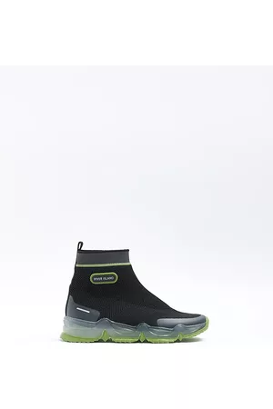 River Island Boys Designer Hi-Tops - Boys Knitted High Top Sneakers