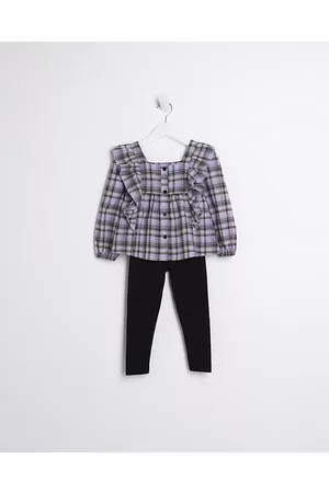 River Island Girls Blouses - Mini Girls Check Blouse Outfit
