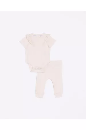 River Island Bodysuits & All-In-Ones - Girls Baby Pointelle All In One Set