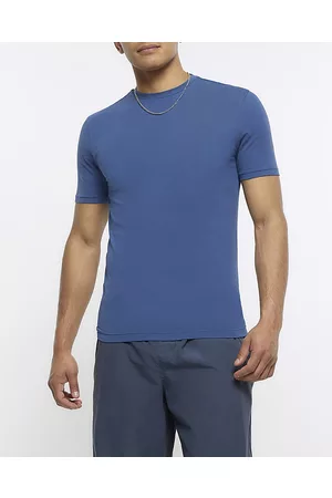 River Island Men T-Shirts - Mens Muscle Fit T-Shirt