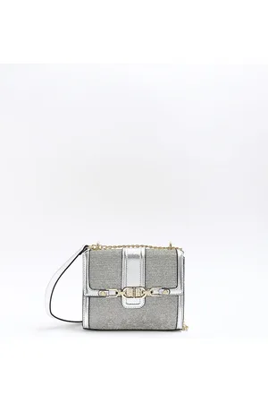 River Island Womens White embellished cross body bag