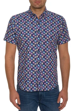 Robert Graham DNA Short Sleeve Button Down Shirt Multi