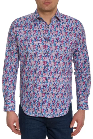 Robert Graham Men Long Sleeved Shirts - Butcher Long Sleeve Button Down Shirt