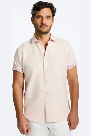 Robert Graham Royal Palms Short Sleeve Button Down Shirt Tall
