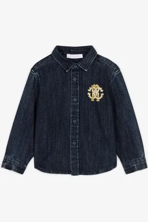 Roberto Cavalli Rc Monogram Denim Shirt - Male Ready To Wear 06m