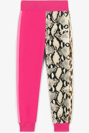 Roberto Cavalli Python And Ocelot-print Sweatpants - Female Ready To Wear 14a