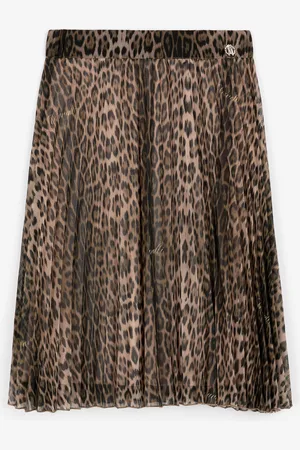 Roberto Cavalli Leopard-print Pleated Skirt - Female Ready To Wear 04a