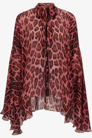 Roberto Cavalli Leopard Print Shirt - Female Blouses & Tops 42