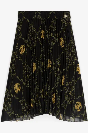 Roberto Cavalli Filigree-print Pleated Skirt - Female Ready To Wear 06a