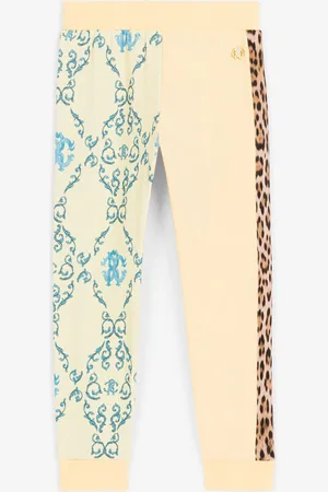 Roberto Cavalli Leopard And Filigree-print Sweatpants - Female Ready To Wear 04a