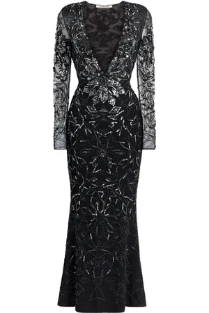 Roberto Cavalli Mosaic Embellished Fishtail Dress - Female Special Selection 40