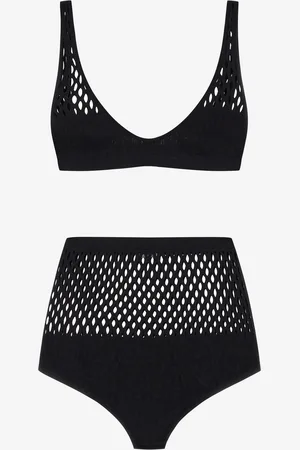 Roberto Cavalli Mesh High Waist Bikini - Female Beachwear Unica