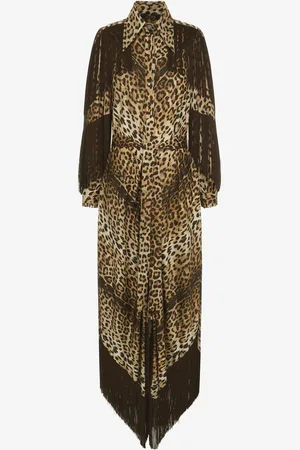 Roberto Cavalli Fringe Long Dress - Female Maxi Dresses 38