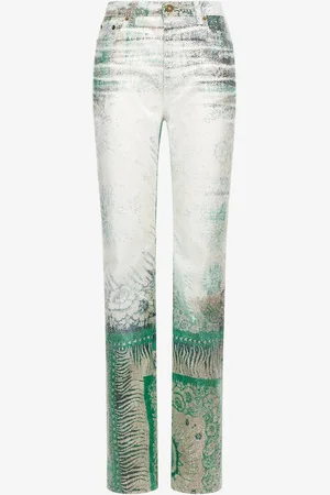 Roberto Cavalli Bandana Print Jeans - Female Trousers & Shorts 40