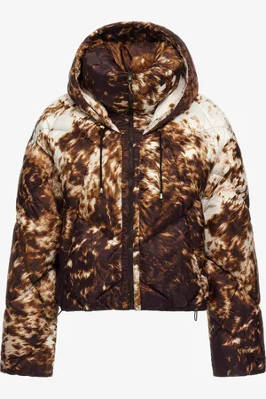 Roberto Cavalli Appaloosa Print Puffer Jacket - Female Coats & Jackets 38