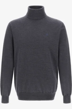 Roberto Cavalli Turtleneck Sweater With Rc - Male Knitwear S