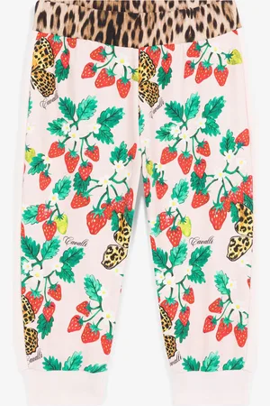 Roberto Cavalli Butterfly And Strawberry-print Sweatpants - Female Ready To Wear 06m