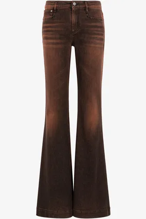 Roberto Cavalli Acid-wash Flared Jeans - Female Trousers & Shorts 44