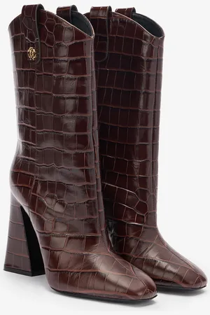 Roberto Cavalli Boots With Rc Logo - Female Boots & Booties 37