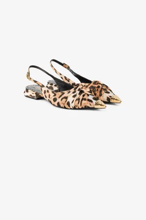 Roberto Cavalli Le Pettegole Jaguar-print Slingback Mules - Female 39