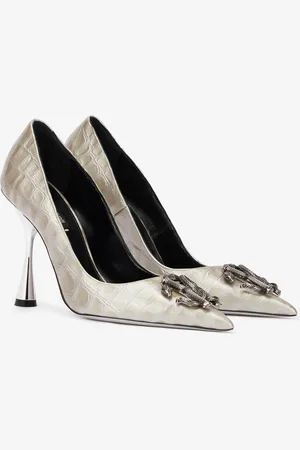 Roberto Cavalli Pumps With Mirror Snake Monogram - Female Pumps 36