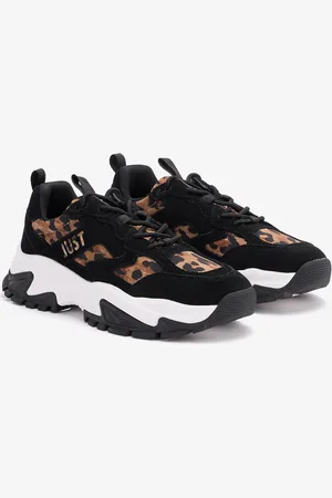Roberto Cavalli Sneakers With Jaguar Skin Inserts - Female Sneakers 37