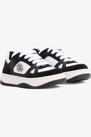 Roberto Cavalli Two-tone Sneakers With Rc Monogram - Boy Shoes 27