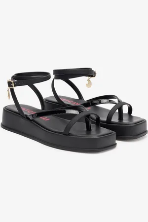 Roberto Cavalli Flip-flop Sandals With Platform And Strap - Female Shoes 39