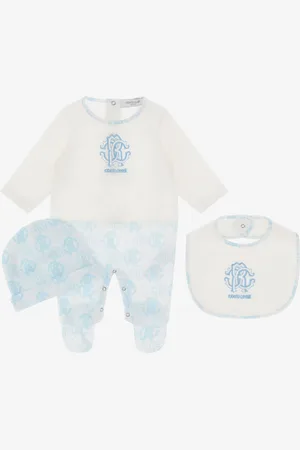 Roberto Cavalli Rc Monogram-embroidery Babygrow Set - Ready To Wear 01m
