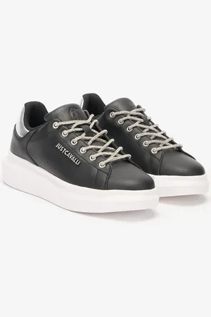 Roberto Cavalli Lace-up Sneakers With Rhinestones - Female Shoes 37