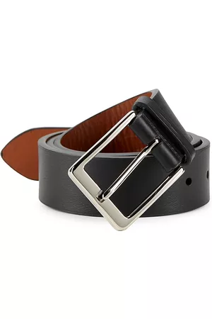 SHINOLA Men's Lightning Leather Belt - Black - Size 32