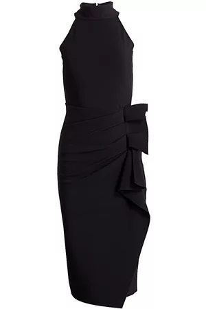 CHIARA BONI Women's Halter Ruffle Midi Dress - - Size 50 (14)