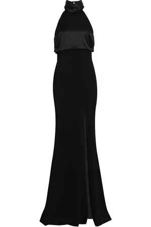 Cinq A Sept Women's Alexandra Turtleneck Halter Gown - - Size 14