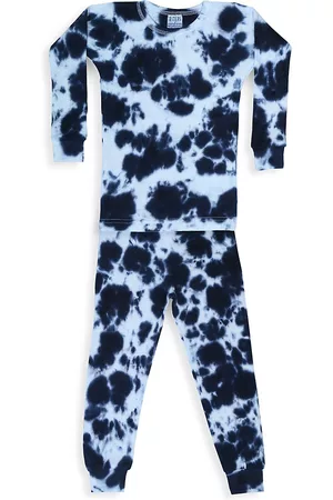 B.Steps by Baby Steps Boys Pajamas - Baby's, Little Boy's & Boy's Kai 2-Piece Tie-Dye Thermal Pajama Set - Blue - Size 7 - Blue - Size 7