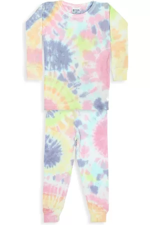 B.Steps by Baby Steps Girls Pajamas - Baby's, Little Girl's & Girl's Izzy 2-Piece Tie-Dye Thermal Pajama Set - Izzy Multi - Size 7 - Izzy Multi - Size 7