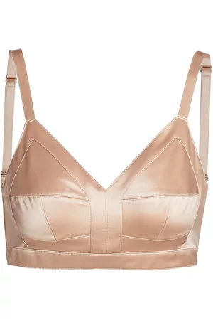 Alexander McQueen Women's Satin Bra Top - Blush - Size 6
