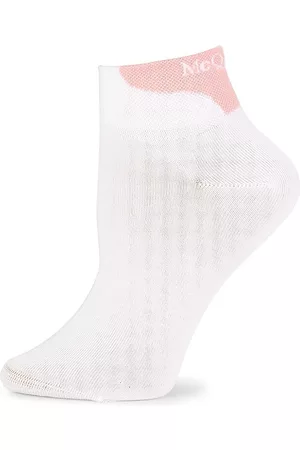 Alexander McQueen Women Socks - Women's Logo Short Socks
