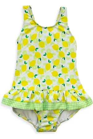 Florence Eiseman Baby's & Little Girl's Lemon Print Ruffled One-Piece Swimsuit