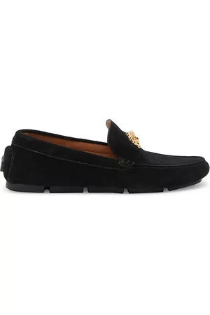 Versace Suede Driver Loafers