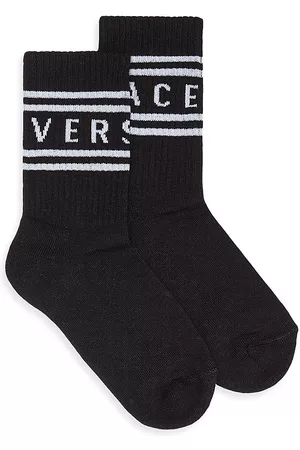 VERSACE Logo Crew Socks