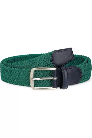Saks Fifth Avenue COLLECTION Woven Rayon-Blend Belt