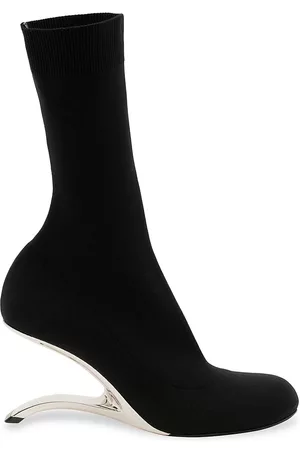 Alexander McQueen Stretch Sculptural-Heel Boots
