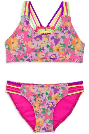 LITTLE PEIXOTO Girl's 2-Piece Mona Floral Bikini Set